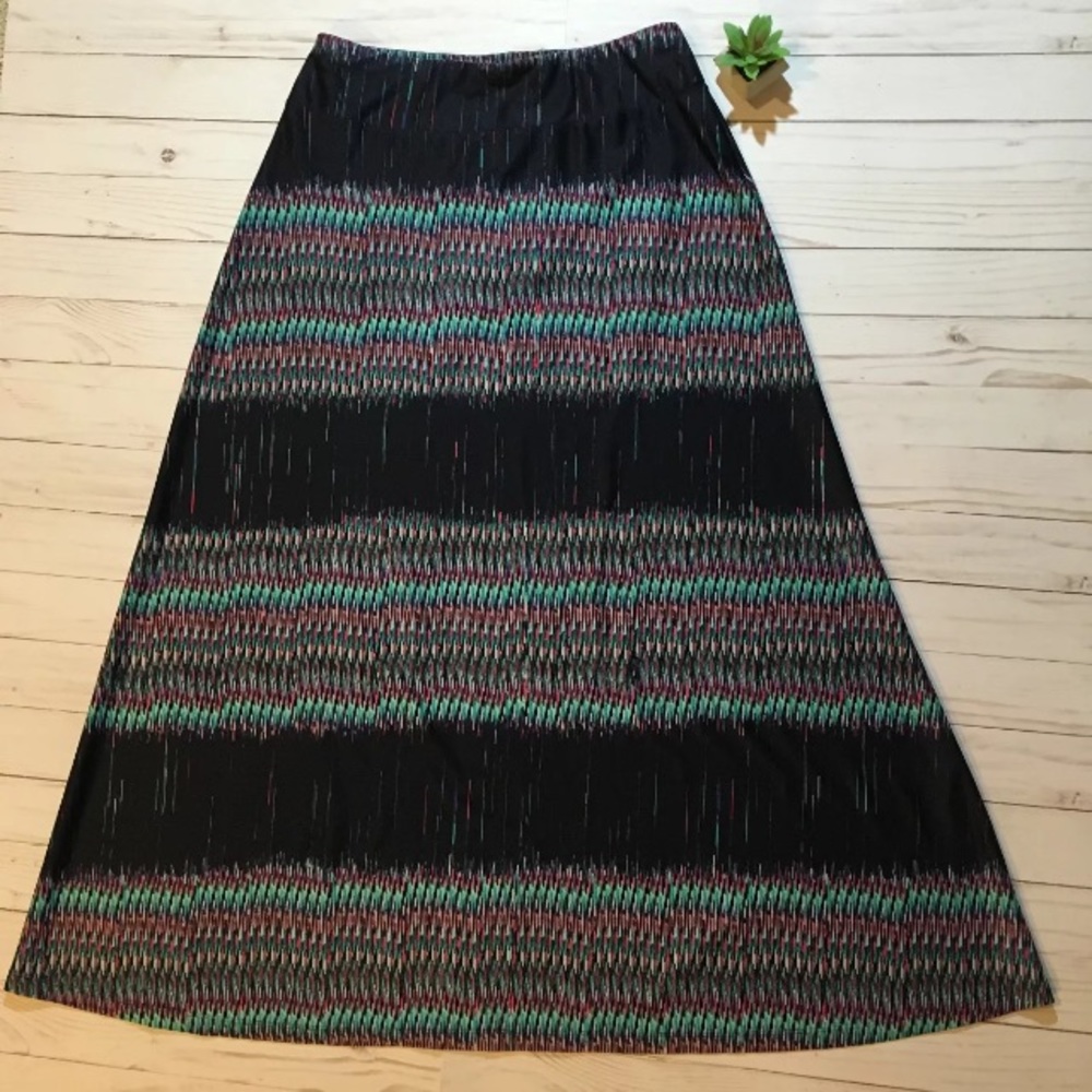 Jean Paul Richard Petite Medium Blue Maxi Skirt